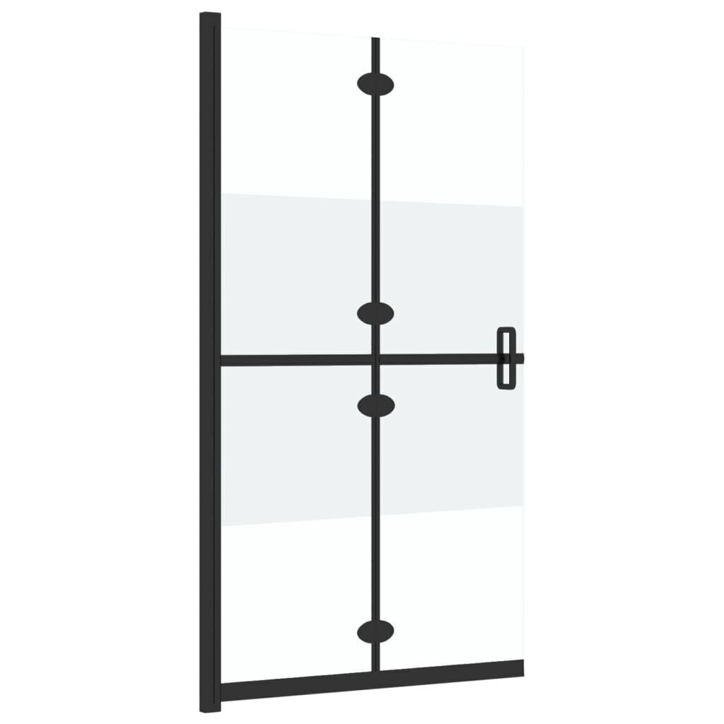 vidaXL Walk-in suihkuseinä kokoontaittuva ESG 1/2 huurrelasi 110x190cm hinta ja tiedot | Suihkuseinät ja -ovet | hobbyhall.fi