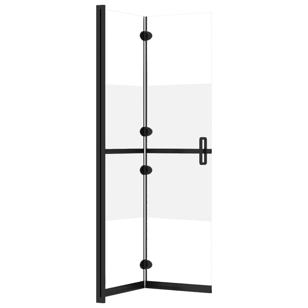 vidaXL Walk-in suihkuseinä kokoontaittuva ESG 1/2 huurrelasi 110x190cm hinta ja tiedot | Suihkuseinät ja -ovet | hobbyhall.fi