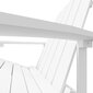 vidaXL Adirondack puutarhatuoli jalkajakkaralla HDPE valkoinen hinta ja tiedot | Puutarhatuolit | hobbyhall.fi