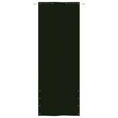 vidaXL Parvekkeen suoja tummanvihreä 80x240 cm Oxford kangas hinta ja tiedot | Aurinkovarjot ja markiisit | hobbyhall.fi