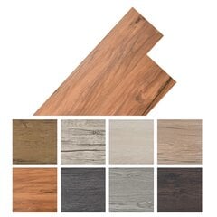 vidaXL Itsekiinnittyvät PVC-lattialankut 2,51 m² 2 mm jalava hinta ja tiedot | Terassilattiat | hobbyhall.fi