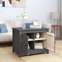 vidaXL Sohvapöytä harmaa 71x49x55 cm täysi mänty hinta ja tiedot | Sohvapöydät | hobbyhall.fi