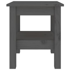 vidaXL Sohvapöytä harmaa 35x35x40 cm täysi mänty hinta ja tiedot | Sohvapöydät | hobbyhall.fi