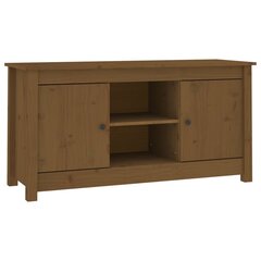 vidaXL TV-taso hunajanruskea 103x36,5x52 cm täysi mänty hinta ja tiedot | TV-tasot | hobbyhall.fi