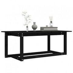 vidaXL Sohvapöytä musta 110x55x45 cm täysi mänty hinta ja tiedot | Sohvapöydät | hobbyhall.fi