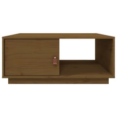 vidaXL Sohvapöytä hunajanruskea 80x50x35,5 cm täysi mänty hinta ja tiedot | Sohvapöydät | hobbyhall.fi