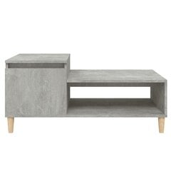 vidaXL Sohvapöytä betoninharmaa 100x50x45 cm tekninen puu hinta ja tiedot | Sohvapöydät | hobbyhall.fi