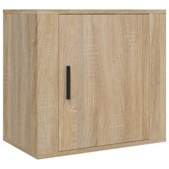 vidaXL Seinäkiinnitettävä yöpöytä Sonoma-tammi 50x30x47 cm hinta ja tiedot | Yöpöydät | hobbyhall.fi