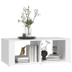 vidaXL Sohvapöytä valkoinen 100x50x36 cm tekninen puu hinta ja tiedot | Sohvapöydät | hobbyhall.fi