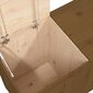 vidaXL Pyykkilaatikko hunajanruskea 88,5x44x66 cm täysi mänty hinta ja tiedot | Kylpyhuoneen sisustus | hobbyhall.fi