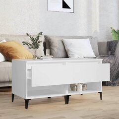 vidaXL Sivupöydät 2 kpl valkoinen 50x46x50 cm tekninen puu hinta ja tiedot | Sohvapöydät | hobbyhall.fi