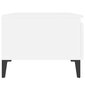 vidaXL Sivupöytä valkoinen 50x46x35 cm tekninen puu hinta ja tiedot | Sohvapöydät | hobbyhall.fi