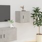 vidaXL Seinäkiinnitettävät TV-tasot 2 kpl betoninharmaa 40x34,5x40 cm hinta ja tiedot | TV-tasot | hobbyhall.fi