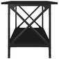 vidaXL Sohvapöytä musta 80x45x45 cm tekninen puu ja rauta hinta ja tiedot | Sohvapöydät | hobbyhall.fi