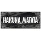 Canvas Print, leijonakuningas Hakuna Matata -kirjoitus /90x30 hinta ja tiedot | Taulut | hobbyhall.fi