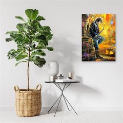 Canvas Print, muusikko saksofonilla /40x60 hinta ja tiedot | Taulut | hobbyhall.fi