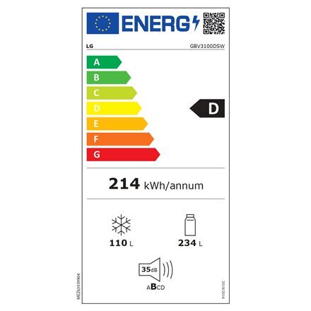 LG GBV3100DSW hinta ja tiedot | Jääkaapit | hobbyhall.fi