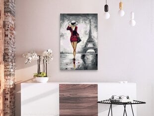 DIY kangas maalaus - Parisian Girl hinta ja tiedot | Maalaa numeroiden mukaan | hobbyhall.fi