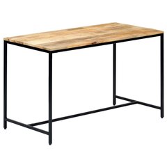 vidaXL Ruokapöytä 120x60x75 cm karkea mangopuu hinta ja tiedot | Ruokapöydät | hobbyhall.fi