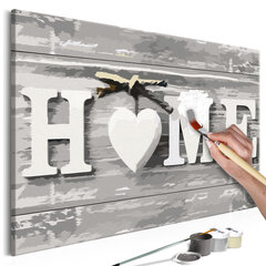DIY kangas maalaus - Home (Letters) hinta ja tiedot | Maalaa numeroiden mukaan | hobbyhall.fi