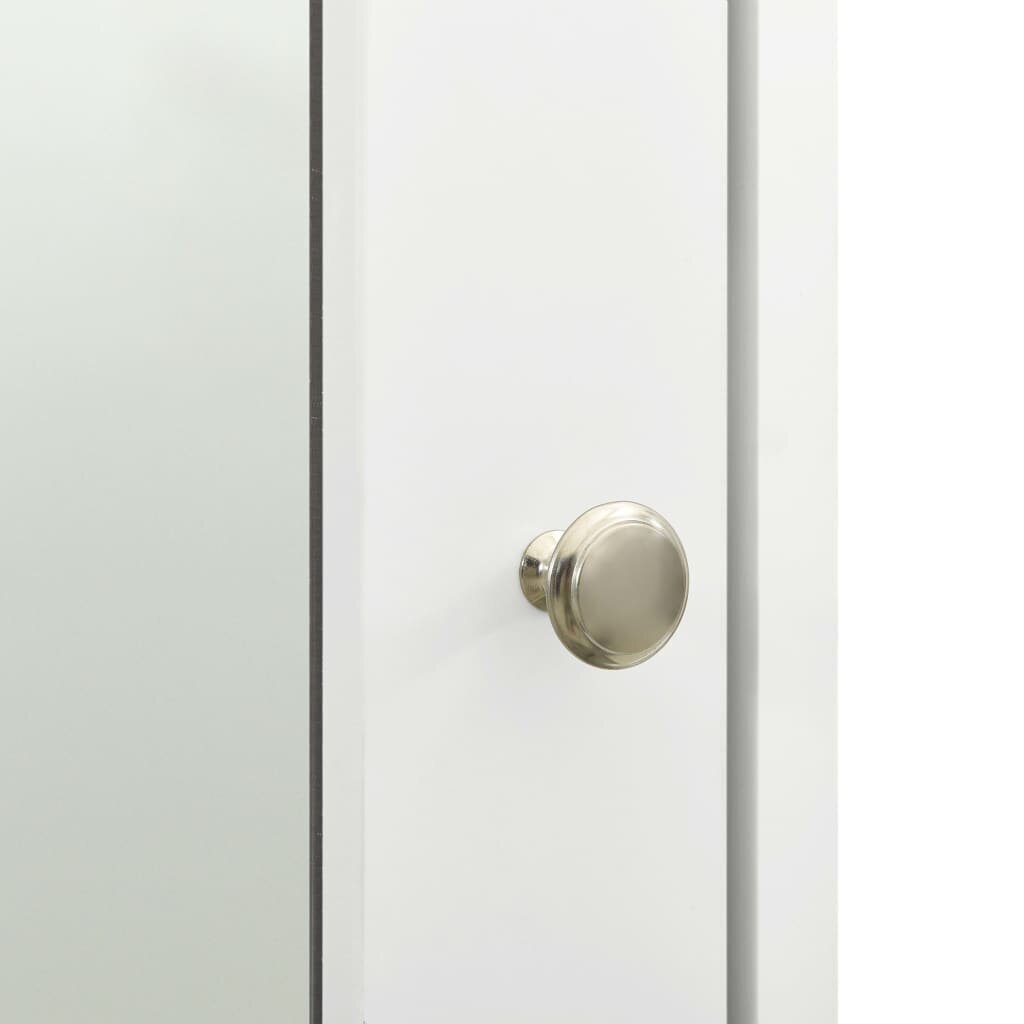 vidaXL Kylpyhuoneen peilikaappi valkoinen 66x17x63 cm MDF hinta ja tiedot | Kylpyhuonekaapit | hobbyhall.fi