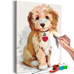 DIY kangas maalaus - Dog (Puppy) hinta ja tiedot | Maalaa numeroiden mukaan | hobbyhall.fi