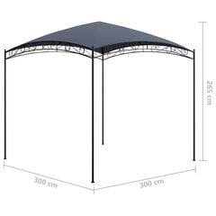vidaXL Huvimaja 3x3x2,65 m antrasiitti 180 g/m² hinta ja tiedot | Puutarhapaviljongit | hobbyhall.fi