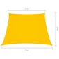 vidaXL Aurinkopurje Oxford-kangas puolisuunnikas 3/5x4 m keltainen hinta ja tiedot | Aurinkovarjot ja markiisit | hobbyhall.fi