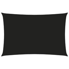 vidaXL Aurinkopurje Oxford-kangas suorakaide 2x4,5 m musta hinta ja tiedot | Aurinkovarjot ja markiisit | hobbyhall.fi