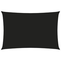 vidaXL Aurinkopurje Oxford-kangas suorakaide 2,5x4,5 m musta hinta ja tiedot | Aurinkovarjot ja markiisit | hobbyhall.fi