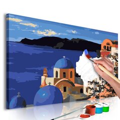 DIY kangas maalaus - Santorini hinta ja tiedot | Maalaa numeroiden mukaan | hobbyhall.fi