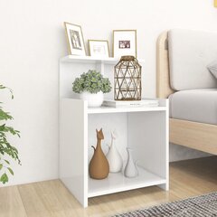 vidaXL Yöpöydät 2 kpl valkoinen 40x35x60 cm lastulevy hinta ja tiedot | Yöpöydät | hobbyhall.fi