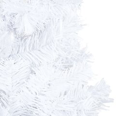 vidaXL Tekojoulukuusi palloilla esivalaistu valkoinen 150 cm PVC hinta ja tiedot | Joulukuuset ja kranssit | hobbyhall.fi