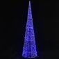 vidaXL LED-koristevalopyramidi sininen akryyli 90 cm hinta ja tiedot | Joulukoristeet | hobbyhall.fi