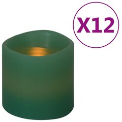 vidaXL LED-sähkökynttilät 12 kpl lämmin valkoinen hinta ja tiedot | Kynttilät ja kynttilänjalat | hobbyhall.fi