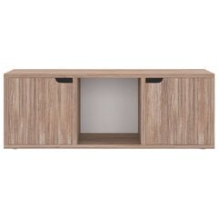 vidaXL TV-taso harmaa Sonoma-tammi 88,5x27,5x30,5 cm lastulevy hinta ja tiedot | TV-tasot | hobbyhall.fi