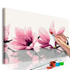 DIY kangas maalaus - Magnolia (White Background) hinta ja tiedot | Maalaa numeroiden mukaan | hobbyhall.fi