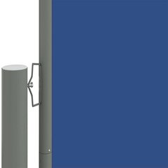 vidaXL Sisäänvedettävä sivumarkiisi sininen 117x1000 cm hinta ja tiedot | Aurinkovarjot ja markiisit | hobbyhall.fi