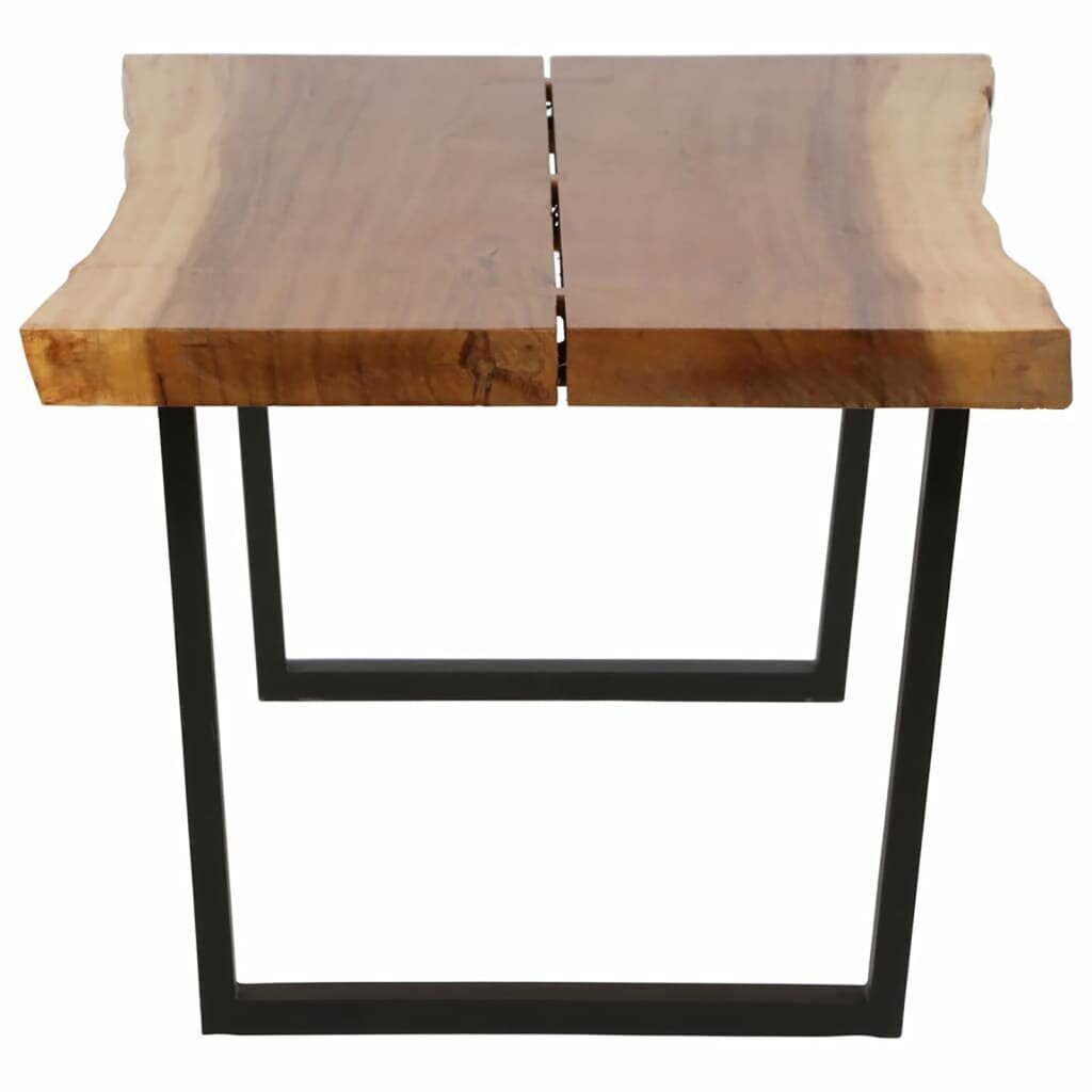 vidaXL Sohvapöytä täysi sadepuu 102x54x41 cm hinta ja tiedot | Sohvapöydät | hobbyhall.fi
