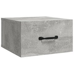 vidaXL Seinäkiinnitettävä yöpöytä betoninharmaa 35x35x20 cm hinta ja tiedot | Yöpöydät | hobbyhall.fi