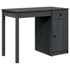 vidaXL Työpöytä harmaa 100x50x75 cm täysi mänty hinta ja tiedot | Tietokonepöydät ja työpöydät | hobbyhall.fi