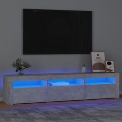 vidaXL TV-taso LED-valoilla betoninharmaa 180x35x40 cm hinta ja tiedot | TV-tasot | hobbyhall.fi