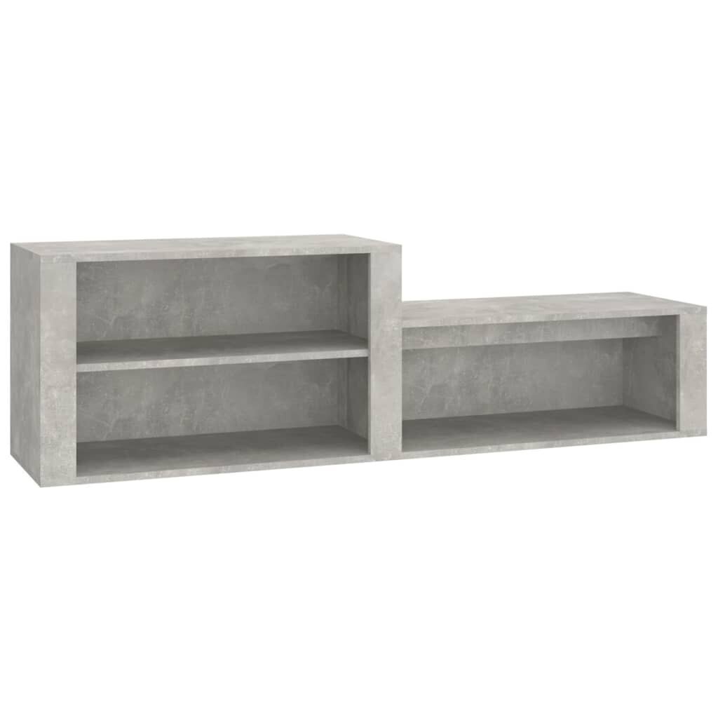 vidaXL Kenkäkaappi betoninharmaa 150x35x45 cm tekninen puu hinta ja tiedot | Kenkäkaapit ja -hyllyt | hobbyhall.fi