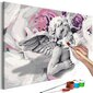 DIY kangas maalaus - Angel (Flowers In The Background) 60x40 hinta ja tiedot | Maalaa numeroiden mukaan | hobbyhall.fi