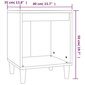 vidaXL Yöpöydät 2 kpl musta 40x35x50 cm hinta ja tiedot | Yöpöydät | hobbyhall.fi