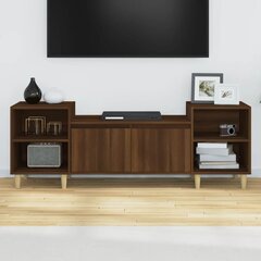 vidaXL TV-taso ruskea tammi 160x35x55 cm tekninen puu hinta ja tiedot | TV-tasot | hobbyhall.fi
