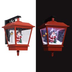 vidaXL Seinävalaisin LED-valoilla punainen 40x27x45 cm hinta ja tiedot | Joulukoristeet | hobbyhall.fi