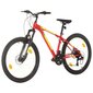 vidaXL Maastopyörä 21 vaihdetta 27,5" renkaat 38 cm runko punainen hinta ja tiedot | Polkupyörät | hobbyhall.fi