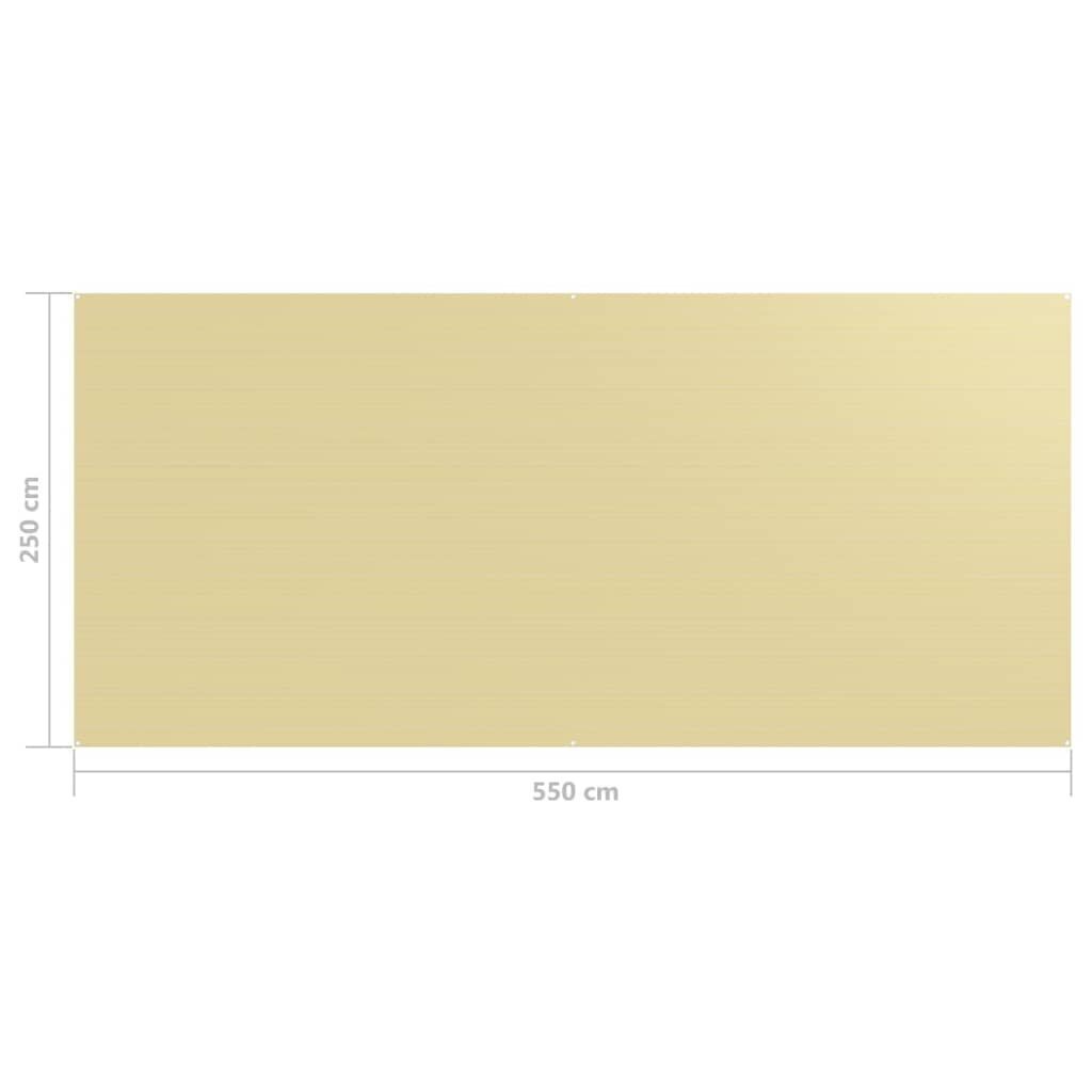 vidaXL Telttamatto 250x550 cm beige hinta ja tiedot | Retkeilyalustat, piknikhuovat | hobbyhall.fi