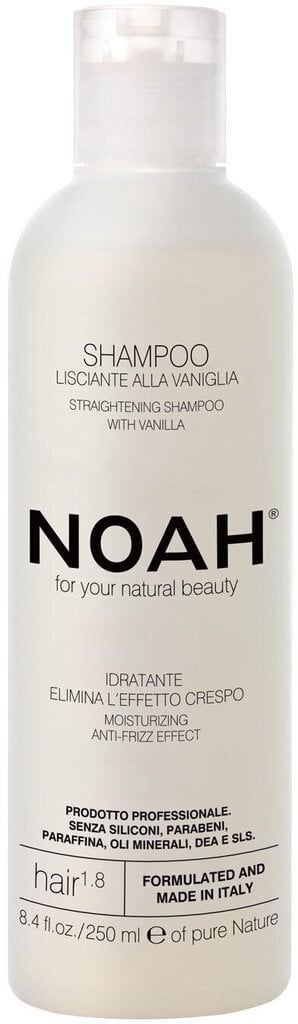 Noah suoristava shampoo vaniljauutteella 250ml 1.8 hinta ja tiedot | Shampoot | hobbyhall.fi